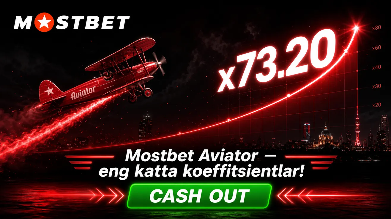 Mostbet mobil ilovasi Aviator crash game Android iOS